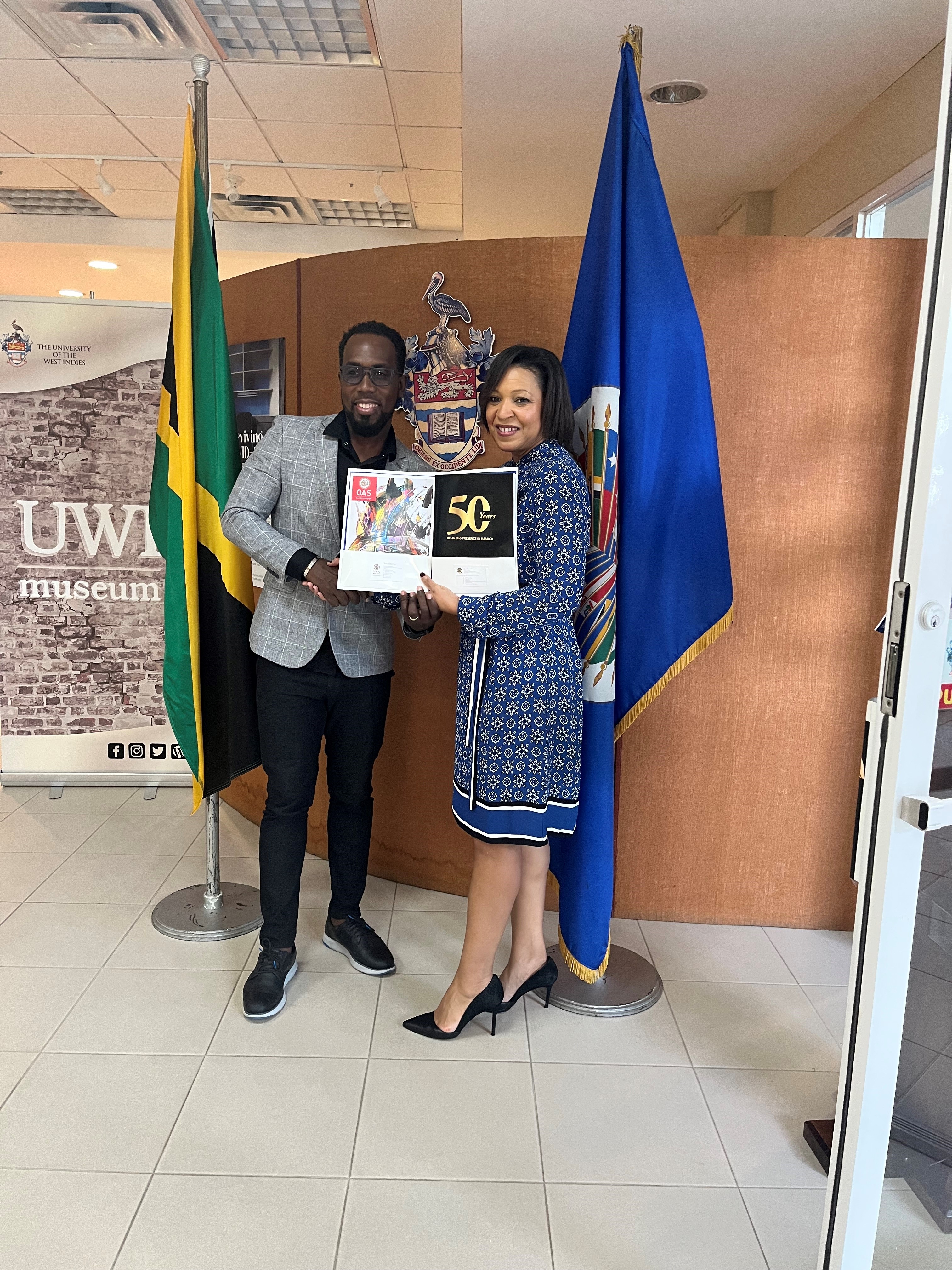 2023 Book Deposit of OAS publications on Jamaica to the National Library of Jamaica(February 16, 2023)
